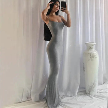 Satin Long Dress - Marnesse©